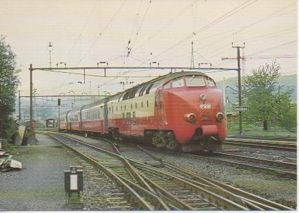 Postal E02873: SBB Kurs 90: TEE Edelweiss (Zürich-Bruxelles-Amsterdam) mit einem SBB/NS Diesel Triebzug Ram (Werkspoor/SIG/BBC 1957)