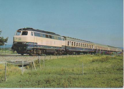 Postal E02845: Diesel- Streckenlokomotive 218 906-6