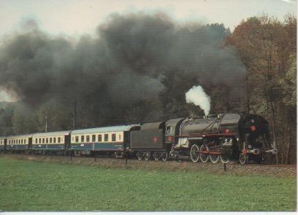 Postal E02849: French Steam Locomotive 141 R 1244