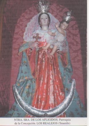Postal E03076: Ntra. Sra de los Áfligidos., Parroquiea de la Concepción. Los Realejos (Tenerife)