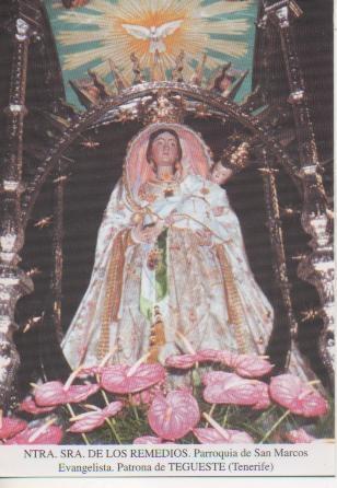 Postal E03077: Ntra. Sra. De los Remedios.Parroquia de San Marcos Evangelista. Patrona de Tegueste (Tenerife)