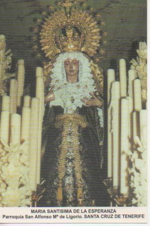 Postal E03078: Maria Santisima de la Esperanza Parroquia San Alfonso Mª de Ligorio. Santa Cruz de Tenerife