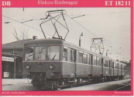 Postal E03055: E 11lektro-Triebwagen ET 182