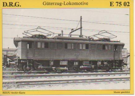 Postal E03056: Elektro-Güterzuglokomotive E 75 02