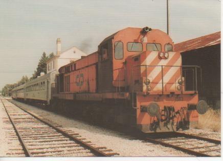 Postal E02975: Regional Badajoz-Abrantes.Locomotiva "MLW" 1563 (Série 1551-1570)