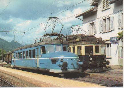 Postal E02961: Personentriebwagen RB 2/4 202 (SLM/SBB/MFO/SAAS 1938) ex SBB 1007 