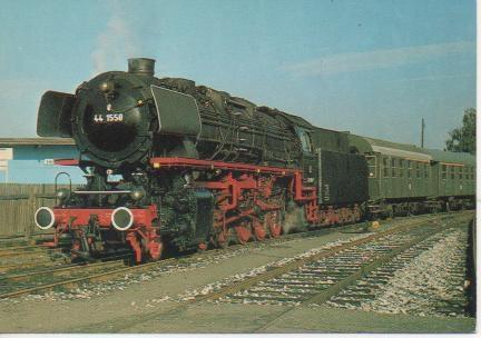 Postal E02996: Güterzug-Lokomotive 44 1558