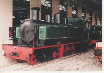 Postal E02986: Locomotora Nº8 del ferrocarril "Vasco Asturiano"