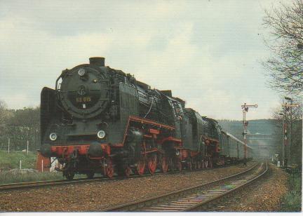 Postal E02997:  Dampf- Lokomotive 62 015+ 03 001