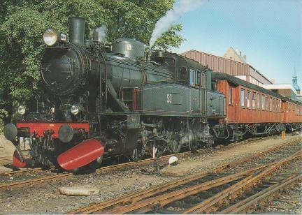 Postal E02991: Angelner- Dampfeisenbahn, Kappeln-Süderbrarup, Ex. SJS1916, 1952 1000 PS km/h