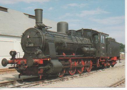 Postal E02995: Dampf-Güterzuglomotive 55 669