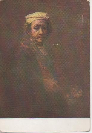 Postal E02622: Portrait of Rembrandt in old age, Rembrandt