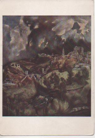 Postal E02616: Vista de Toledo, El Greco, 