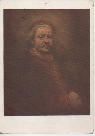 Postal E02614: Self Portrait, Rembrandt, National Gallery