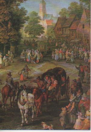 Postal E02607: Landungsplatz, Pieter Brueghel