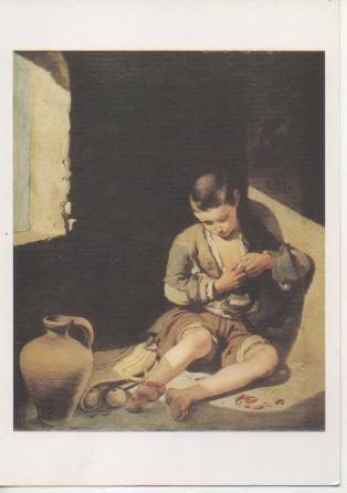 Postal E02598: Le jeune mendiant, B.E. Murillo