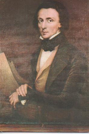 Postal E02603: F. Chopin, Oleo de von Aryr Scheffer