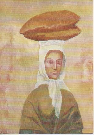 Postal E02624: La mujer de los panes (1906), Pablo Picasso
