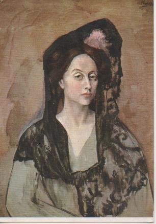 Postal E02644: Retrato dela Sra.Canals, Pablo, Picasso, Museo deArte de Barcelona