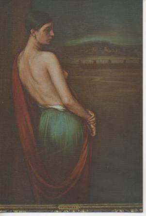 Postal E02655: En la Ribera, J. Romero de Torres, Museo Romero de Torres, Córdoba
