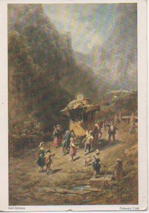 Postal E02627: Fahrendes Vplk, Carl Spitzweg