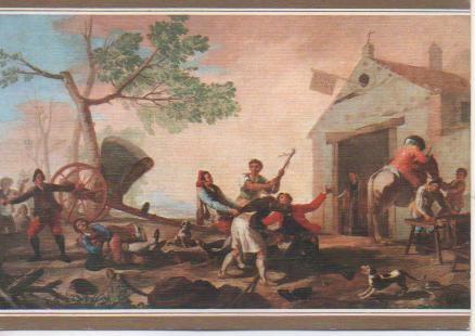 Postal E02630: La riña en la Venta Nueva, Francisco de Goya, Museo del Prado