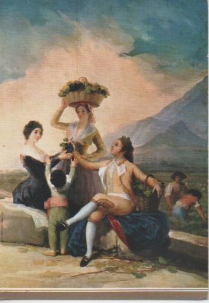 Postal E02637: La Vendimia, Francisco de Goya, Museo del Prado