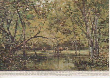 Postal E02551: Paisaje, Joaquin Vayrada, Museo de Arte Moderno, Barcelona