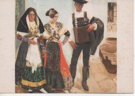 Postal E02537: Tipos de la Alberca, Joaquin sorolla Bastida, Museo Sorolla-Madrid