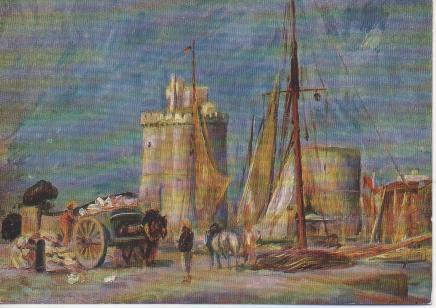 Postal E02526: Hafen von la Rochelle, Auguste Renoir, London Lefevre Gallery
