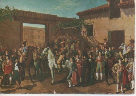 Postal E02531: Patio de Caballos (fragmento), M. Castellano, Museo Nacional Contemporaneo, Madrid