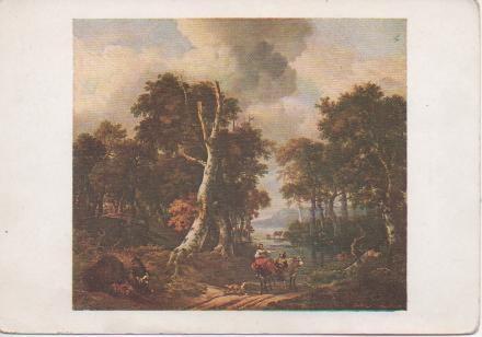 Postal E02554: La Fôret, Jacob Ruysdael, Musée du Louvre
