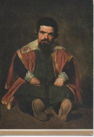 Postal E02574: El Bufón Don Sebastián de Morra, Velazquez, Museo del Prado