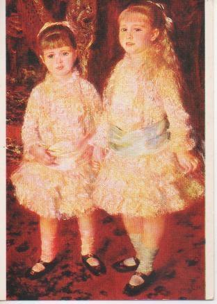 Postal E02577: Rosa et bleu, Auguste Renoir, Museo Sao Paulo
