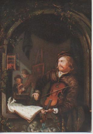 Postal E02578: Músico, Gerriit Dou, Museo Galdeano, Madrid