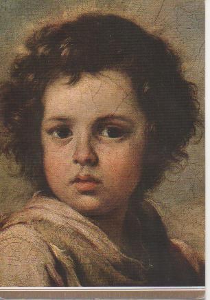 Postal E02580: El Buen Pastor (Fragmento), Murillo, Museo del Prado