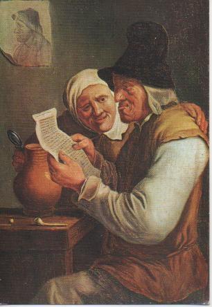 Postal E02572: Escena de Viejos, Van Ostade, Museo Galdeano, Madrid