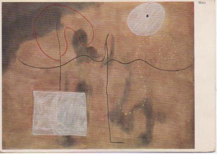 Postal E02571: Composition 1925, Joan Miró, Kunstmuseum, Basel