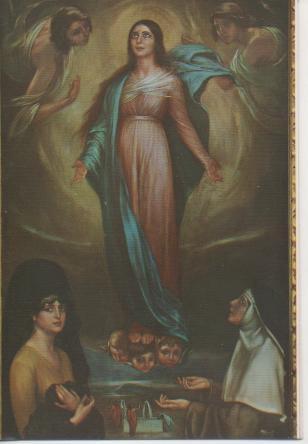 Postal E02662: Virgen de los Faroles, J. Romero de Torres, Museo Romero de Torres, Córdoba