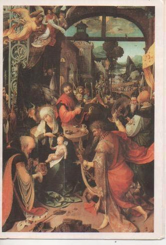 Postal E02758: Adoración de los Reyes Magos