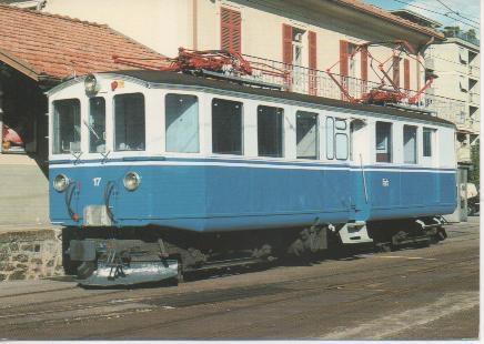 Postal E02791: Elektrischer Triebwagen ABFe 4/4 17 