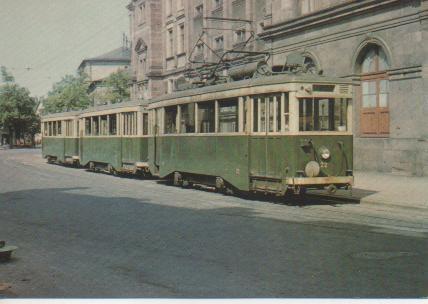 Postal E02797: Ligne suburbaine de Wintzenheim, rame Satramo -De Dietrich construction 1935