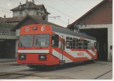 Postal E02794: Chemin de fer Orbe- Chavornay, Nouvelle automotrice OC 2/2 no. 14