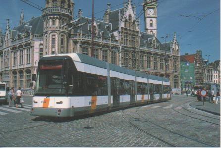 Postal E02784: 6302 is a new Siemens double-ended articulated 5 sction low-floor LRTcar, model MGT6
