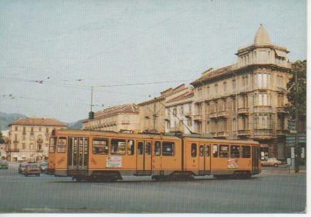 Postal E02781: SERie: Tranvie Torinesi. Torino vista dasl tram Il "progetto rete '82"