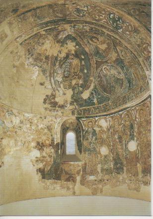 Postal E02678: Conjumto mural de ábside, Ermita de San Juan Siglo XII, Ruesta