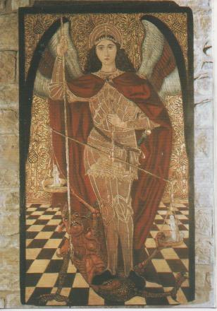 Postal E02675: San Miguel, Pintura sobre tabla, Otal
