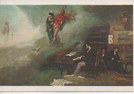 Postal E02698: Fantasia sobre "Fausto", M. Fortuny, Museo del Prado