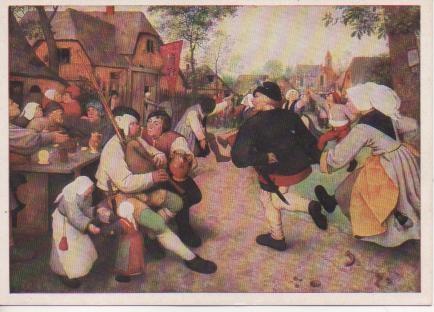 Postal E02704: Bauerntanz, Pieter Brueghel
