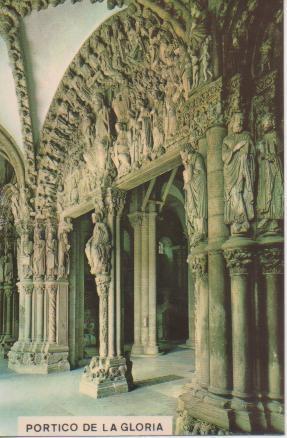 Postal E03462: Catedral. Pórtico de la Gloria. S. XII